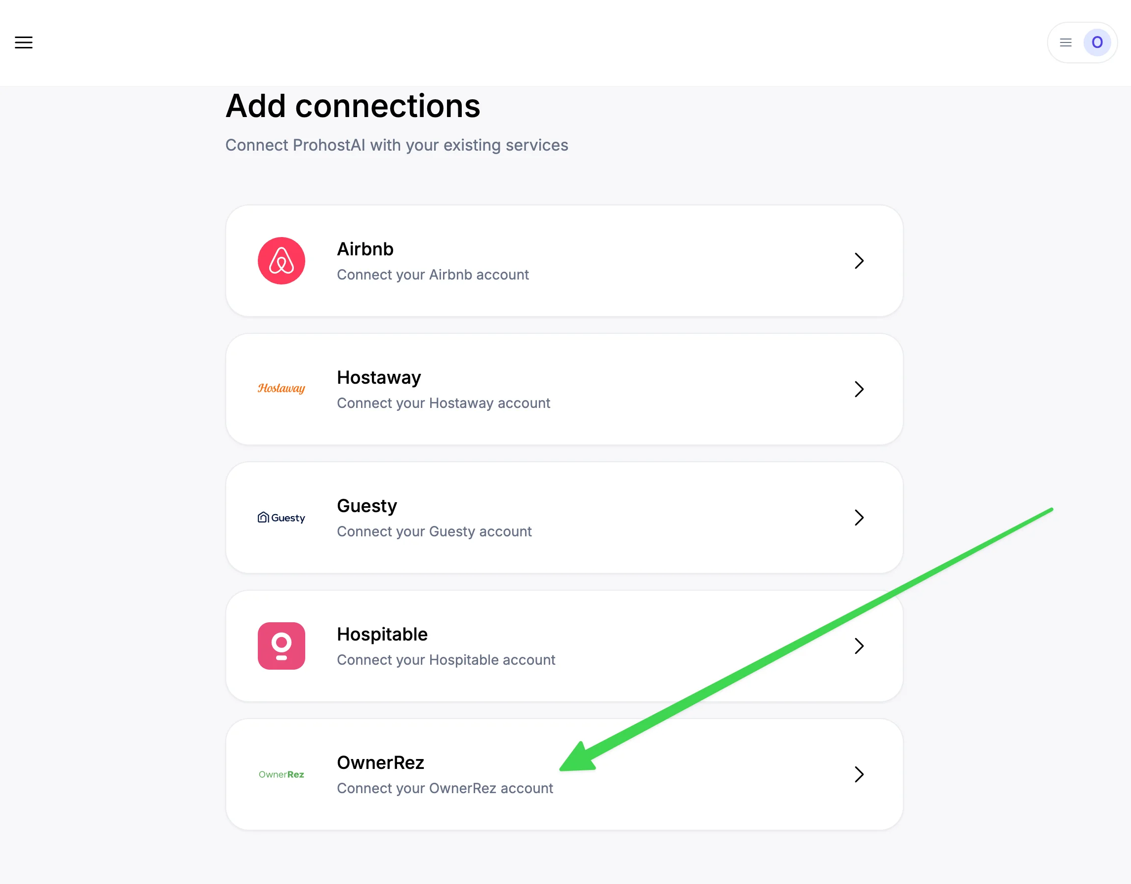 Connecting OwnerRez to ProhostAI