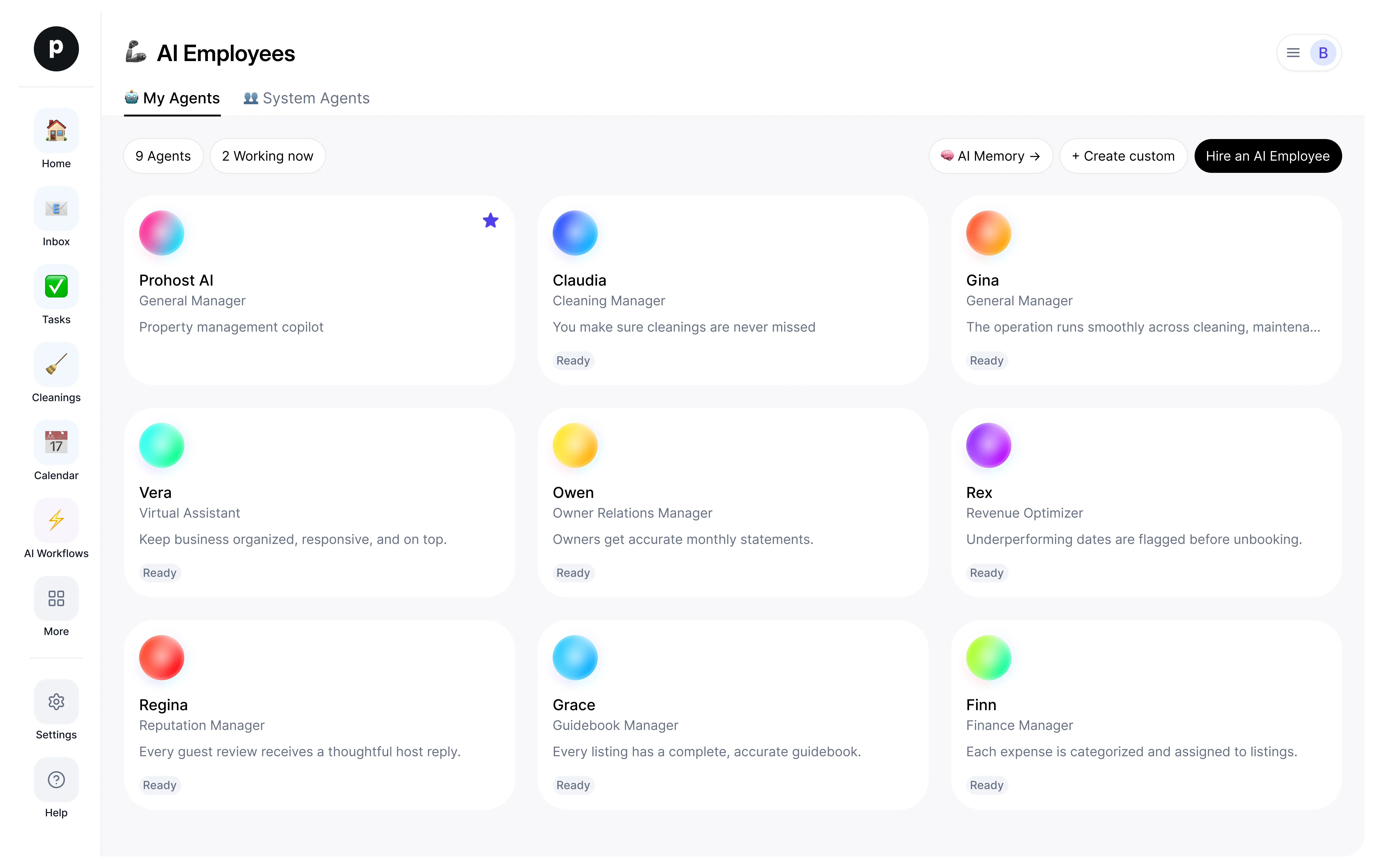 Your AI Employee roster