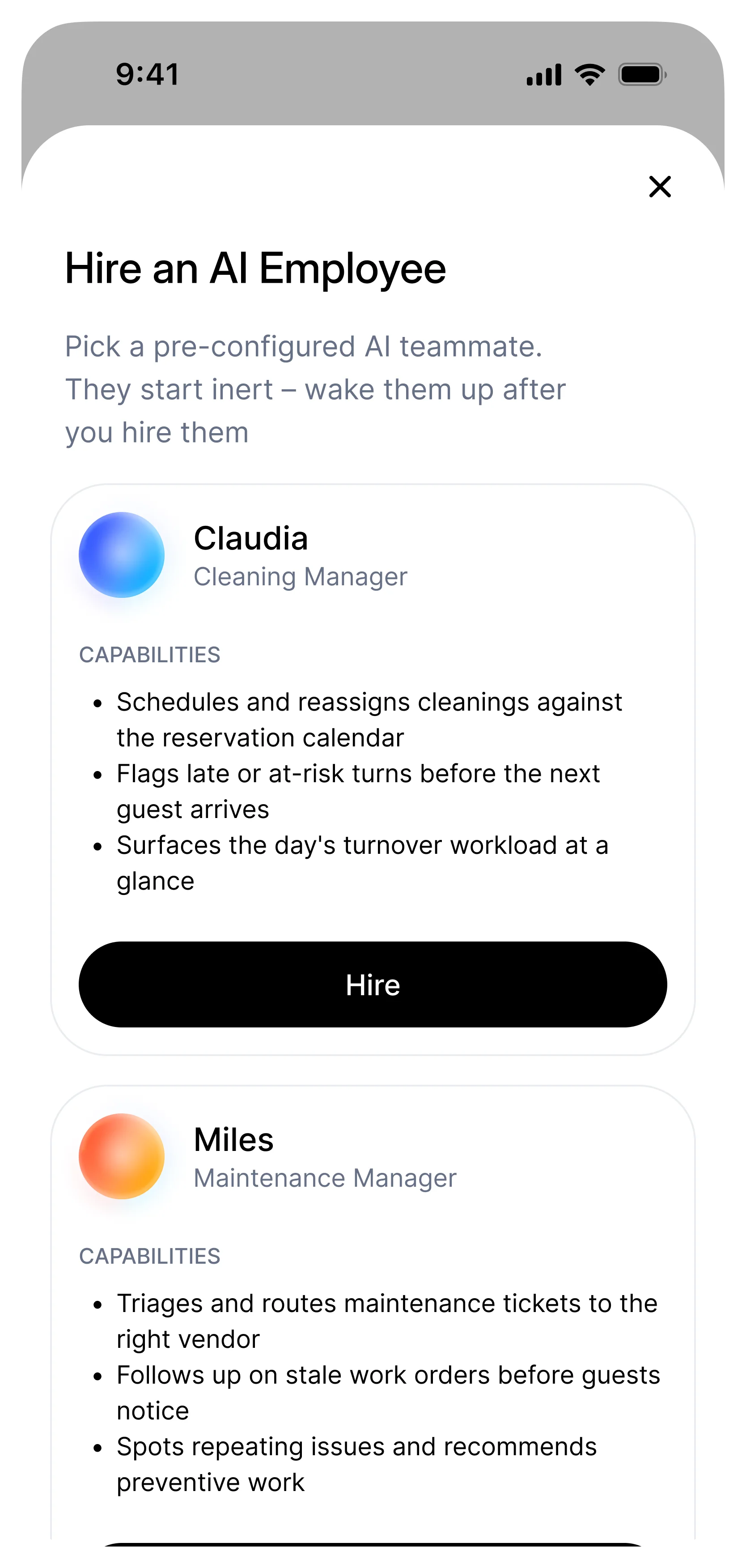 Hire a pre-built AI Employee