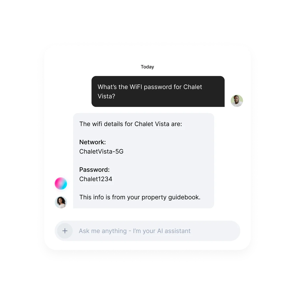 Instant property answers interface
