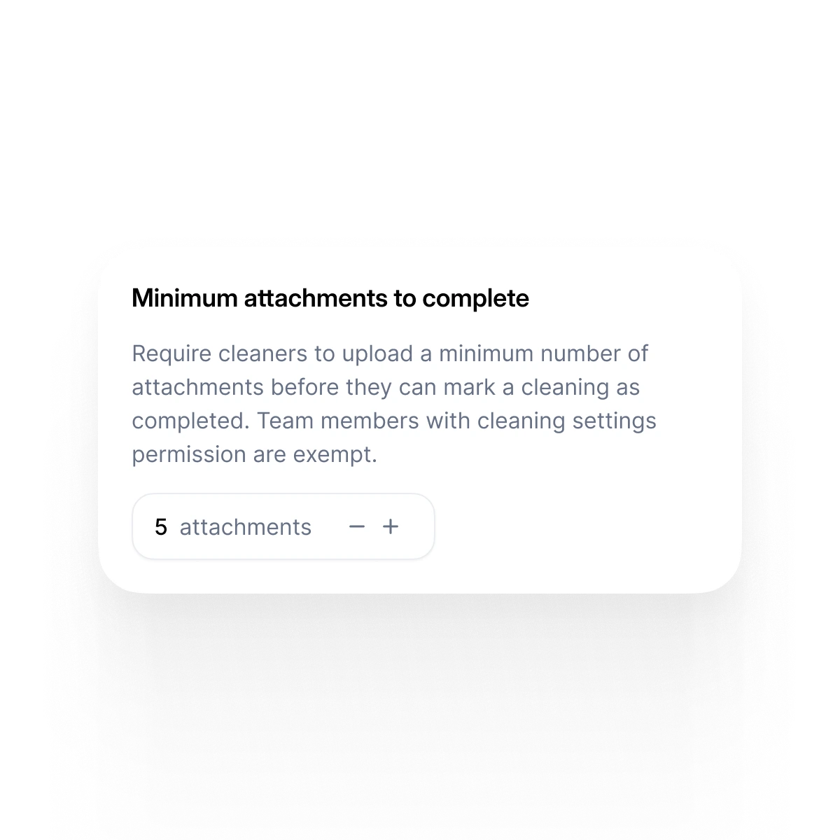 Require photos to complete