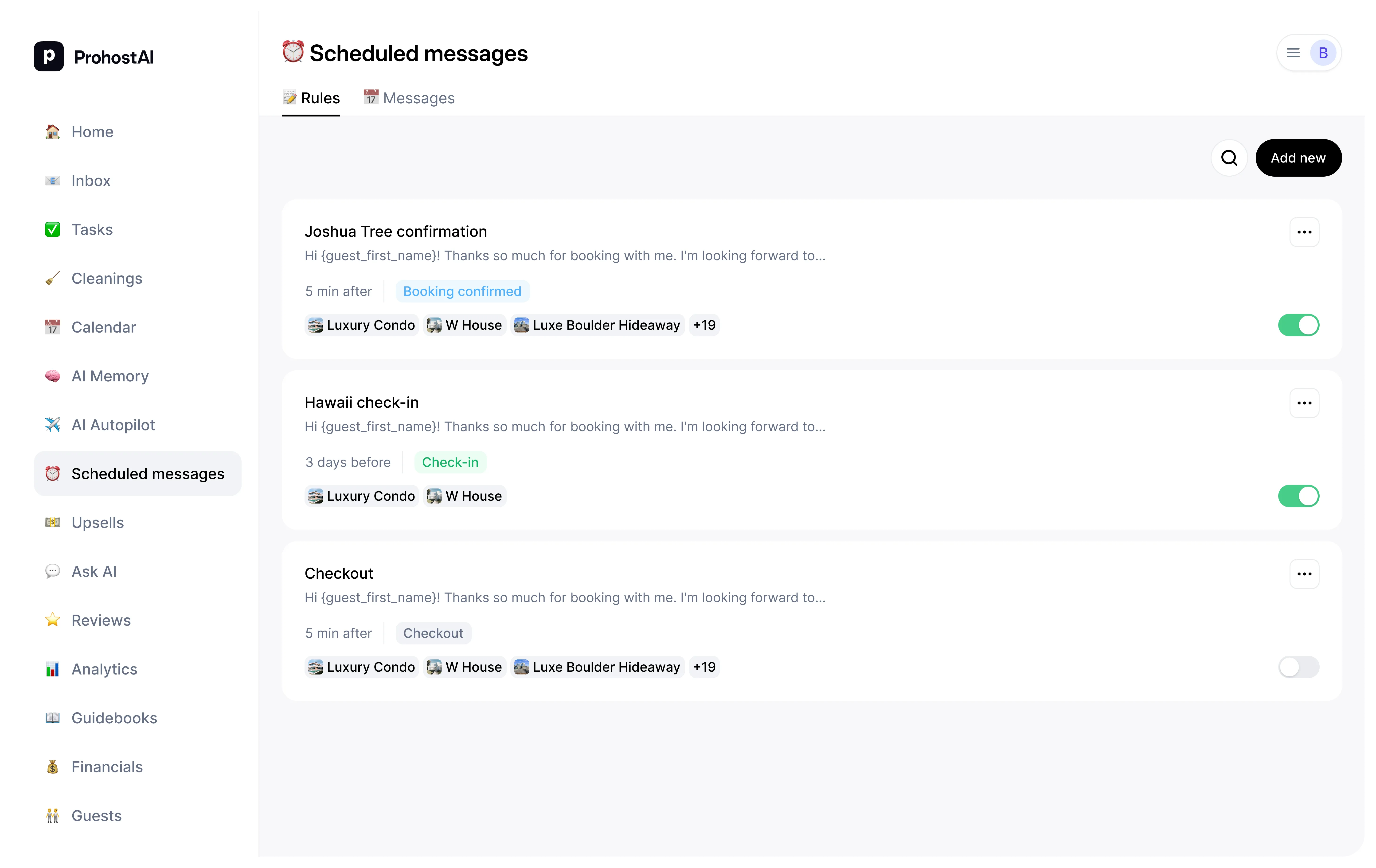 Scheduled Messages