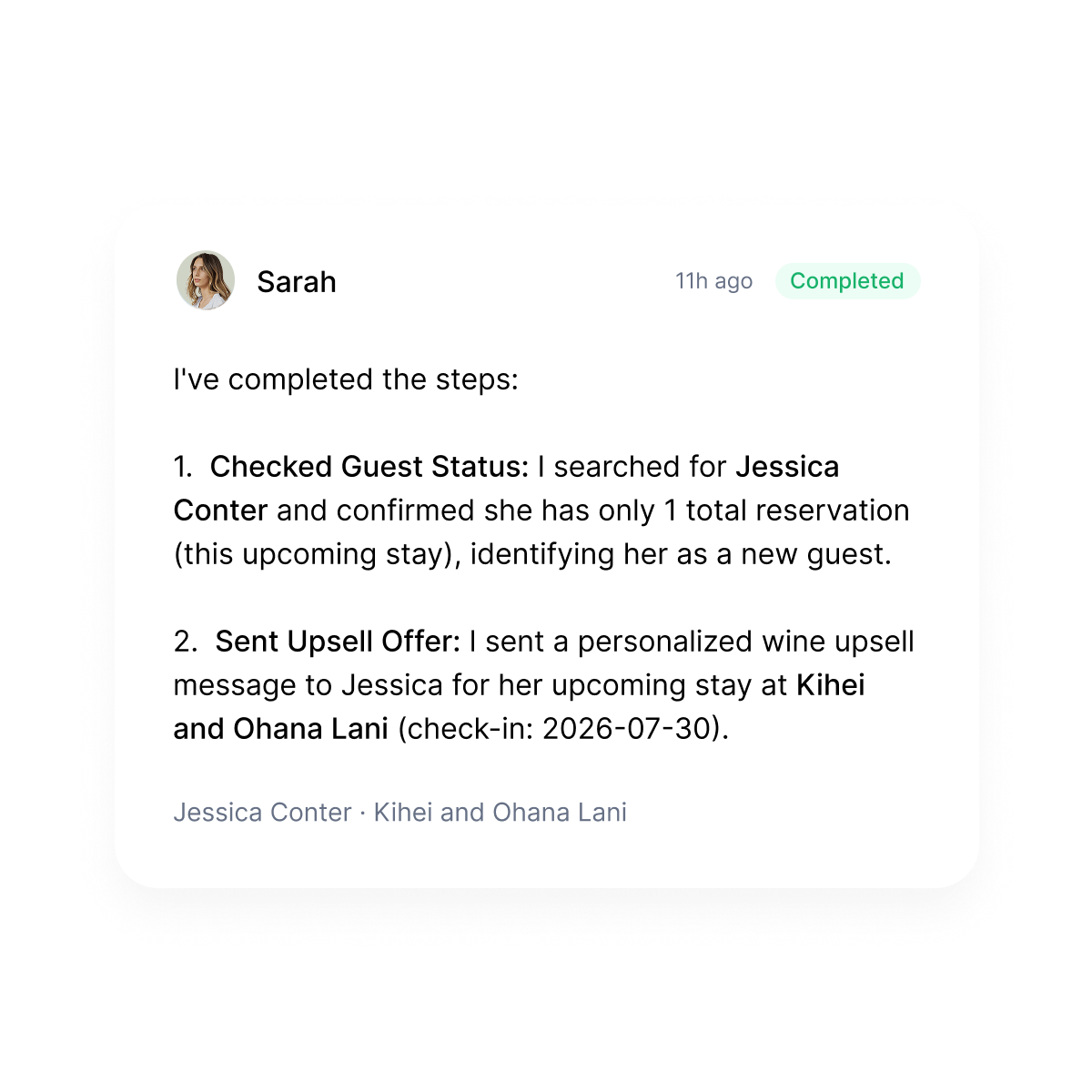 Track every execution