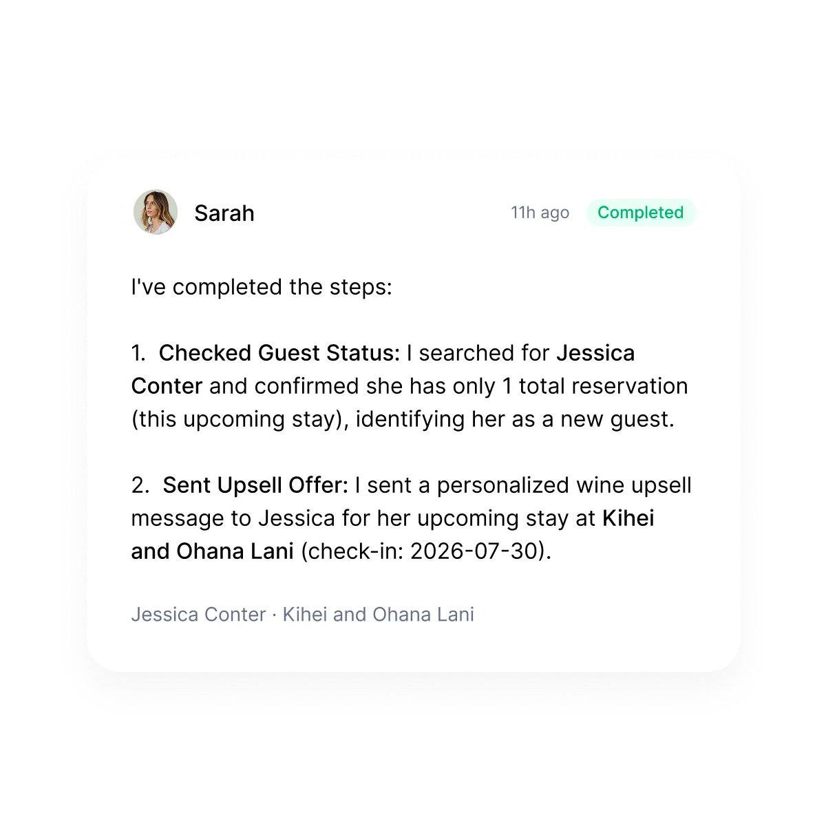 Track every execution